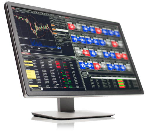 NinjaTrader platform on a monitor